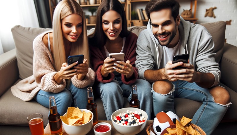 Friends looking for a good deal on mobile betting