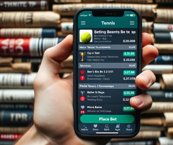 An application for betting on tennis on an offshore site